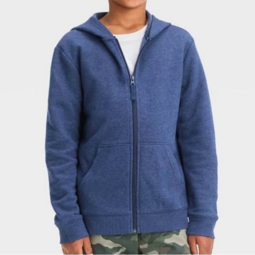 Cat & Jack Navy Kids Zip-Up Hoodie